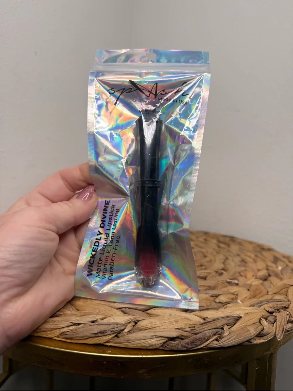 NWT LA Splash Lippie Wickedly Divine Liquid to Matte Lipstick Rose Pink Makeup